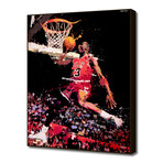 Michael Jordan (16"L x 20"H Art Block Framed)