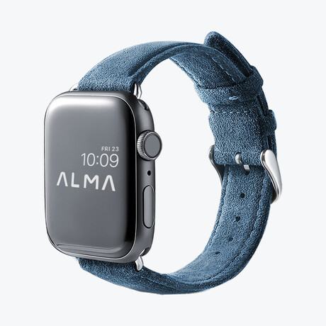 Alcantara Apple Watch Buckle Bands // Navy Blue (38/40/41mm)