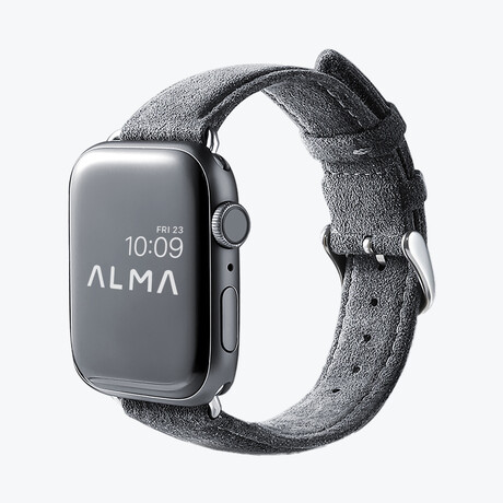 Alcantara Apple Watch Buckle Bands // Gray (38/40/41mm)