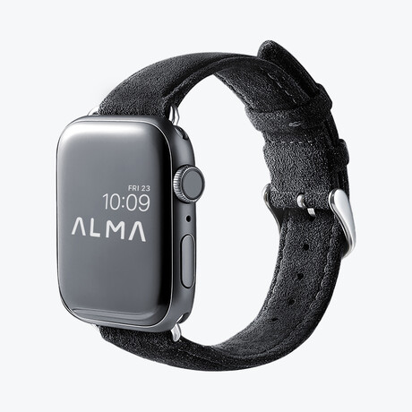 Alcantara Apple Watch Buckle Bands // Black (38/40/41mm)