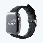 Alcantara Apple Watch Buckle Bands // Black (38/40/41mm)