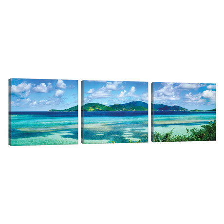 Islands In The Sea, Leinster Bay, U.S. Virgin Islands // Panoramic Images (20"L x 60"W x 1.5"H)