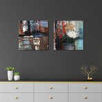 Busy Diptych // Irena Orlov (20"L x 40"W x 1.5"H)