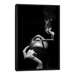 Woman Smoking A Cigar // Johan Swanepoel (26"H x 18"W x 1.5"D)