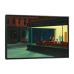 Nighthawks, 1942 By Edward Hopper (18"H x 26"W x 1.5"D)