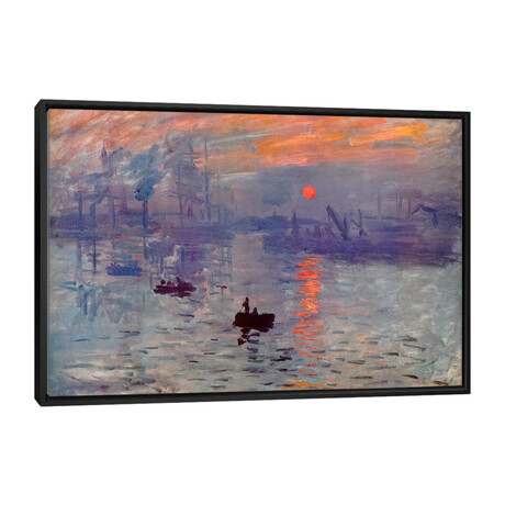 Sunrise Impression By Claude Monet (32"H x 48"W x 1.5"D)