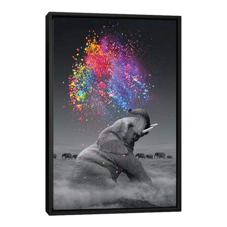 Elephant - Color Explosion // Soaring Anchor Designs (40"L x 26"W x 1.5"H)