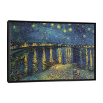 Starry Night Over The Rhone, 1888  By Vincent Van Gogh (18"H x 26"W x 1.5"D)