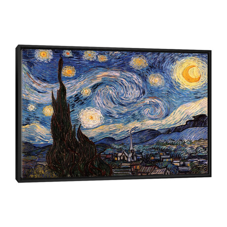 The Starry Night By Vincent Van Gogh (32"H x 48"W x 1.5"D)