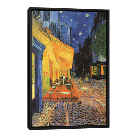 The Cafe Terrace On The Place Du Forum (Café Terrace At Night), 1888 By Vincent Van Gogh (48"H x 32"W x 1.5"D)