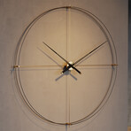 Timeless Large Wall Clock // 47.2" (Brushed Brass)