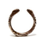 Achaemenid Persian Silver Serpent Ring // 550-350 BC