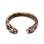 Achaemenid Persian Silver Serpent Ring // 550-350 BC