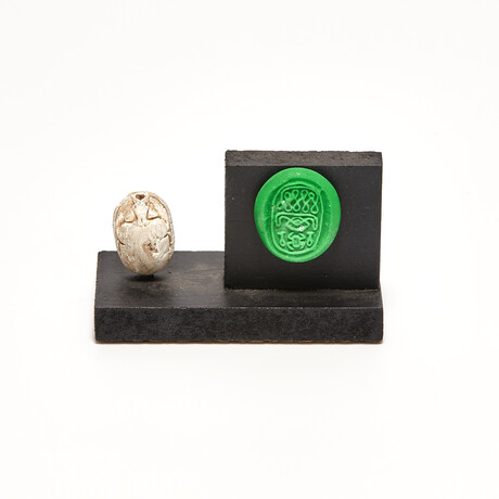 Exceptional Canaanite scarab // 1786-1567 BC