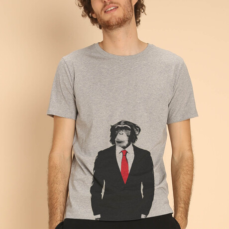 Business Monkey T-Shirt // Gray (S)