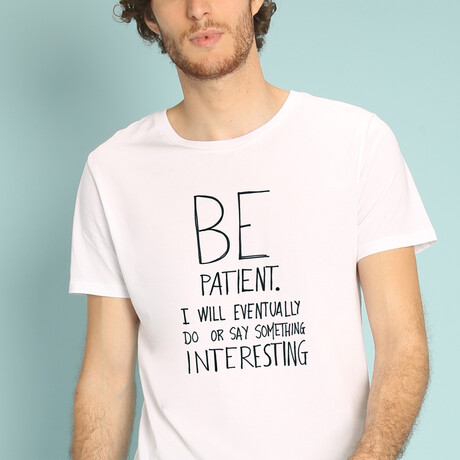 Be Patient T-Shirt // White (S)