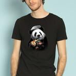 Panda Pizza T-Shirt // Black (S)