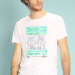 Hakuna Matata Green T-Shirt // White (S)