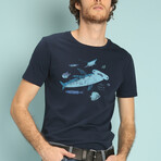 MC Hammer Head T-Shirt // Navy (S)