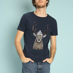 Let's Go Outside T-Shirt // Navy (S)