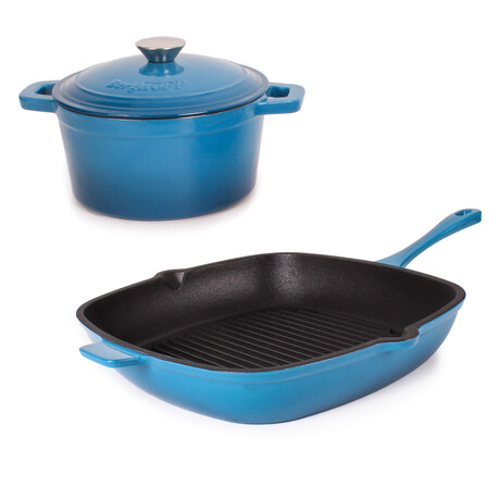 Neo 4pc Cast Iron Set 3qt Covered Dutch Oven & 7qt Covered