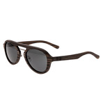 Unisex Cruz Sunglasses // Dark Brown + Black Lens