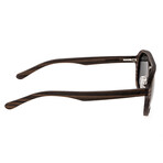 Unisex Cruz Sunglasses // Dark Brown + Black Lens