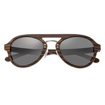 Unisex Cruz Sunglasses // Dark Brown + Black Lens