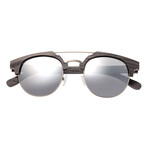 Unisex Kai Sunglasses // Gray + Silver Lens