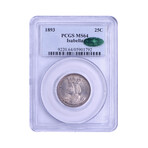 1893 Isabella Commemorative Quarter // PCGS & CAC Certified MS64 // Deluxe Collector's Pouch