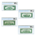 1928 Small Size Gold Certificate // Set of 4 // $10, $20, $50, & $100 Denominations // PCGS Certified Very Fine Condition