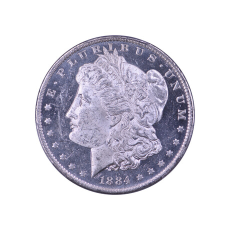 1884-O Morgan Silver Dollar // PCGS & CAC Certified MS63 DMPL // Deluxe Collector's Pouch