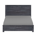 Albany Full Size Bed Frame + Two 2-Drawer Nightstands // Set of 3 (Espresso)