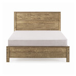 Albany Queen Size Bed Frame + Two 2-Drawer Nightstands // Set of 3 (Espresso)