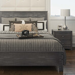 Albany Solid Wood Bed // Queen (Expresso)