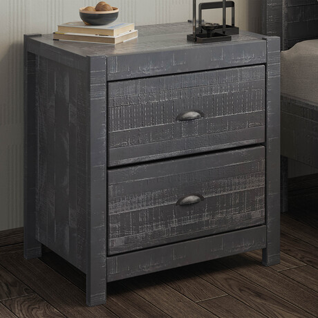 Albany Rustic Nightstand (Expresso)