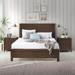 Albany Solid Wood Bed // Queen (Expresso)