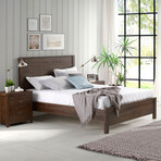 Albany Solid Wood Bed // Queen (Expresso)