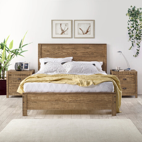 Albany Solid Wood Bed // Queen (Expresso)