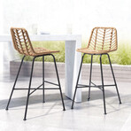 Malaga Barstool Natural // Set of 2