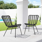 Lorena Dining Chair Black // Set of 2