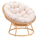 Paz Accent Chair Beige & Natural