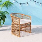 Darce Accent Chair Beige & Natural