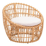 Sasso Accent Chair Beige & Natural