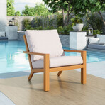 Terrio Accent Chair Beige & Natural