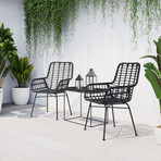 Lyon Dining Chair Black // Set of 2