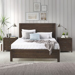 Albany Solid Wood Bed // Full (Expresso)