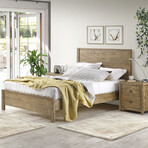 Albany Solid Wood Bed // Full (Expresso)