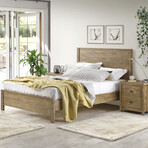 Albany Solid Wood Bed // Twin (Expresso)