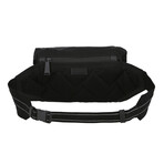 Textile + Leather Belt Bag // Blue + Multicolor // Store Display